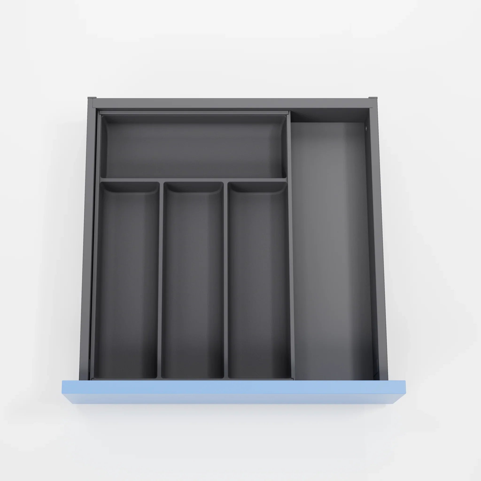 AMBIA-LINE Besteckkasten Stahl Soft-Touch (30 cm) Besteck Blum Oriongrau 42.2