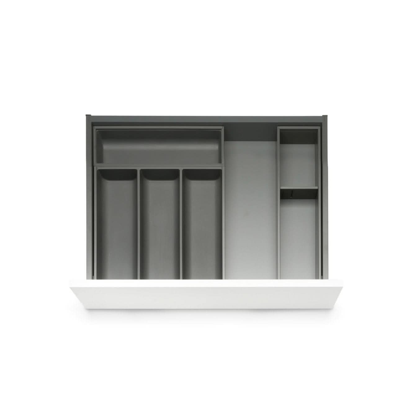 CLASSICduo Stahl Soft-Touch. Besteckkasten & Rahmen Bundle (40 cm) Bundle Blum Oriongrau 42.2
