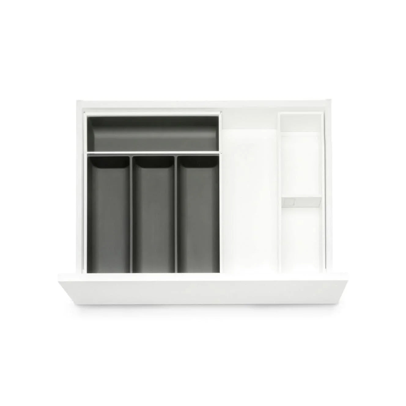 CLASSICduo Stahl Soft-Touch. Besteckkasten & Rahmen Bundle (40 cm) Bundle Blum Seidenweiß 42.2