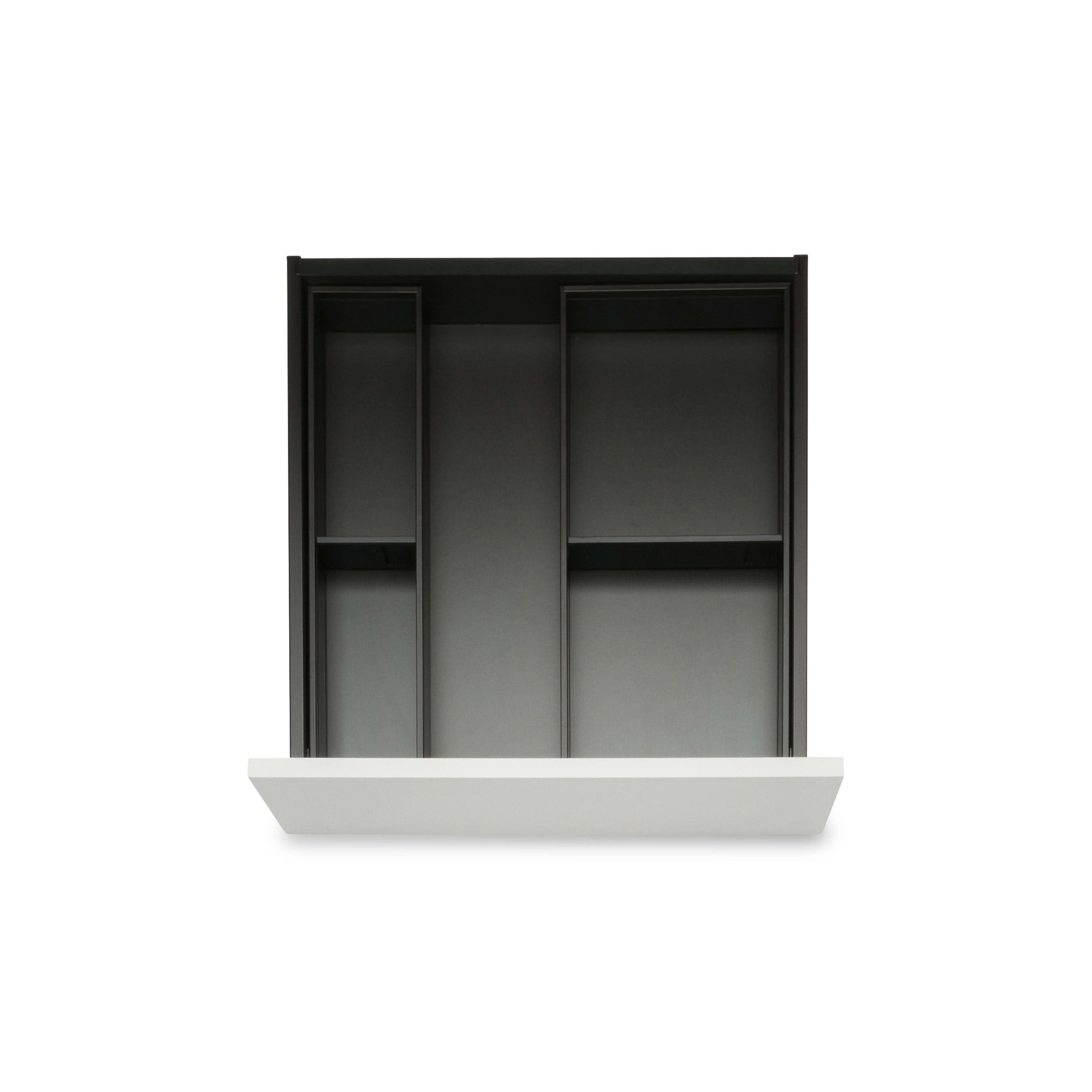PLAINduo Stahl. Bundle für Besteck & Küchenutensilien (30 cm) Bundle Blum Carbonschwarz 47.2