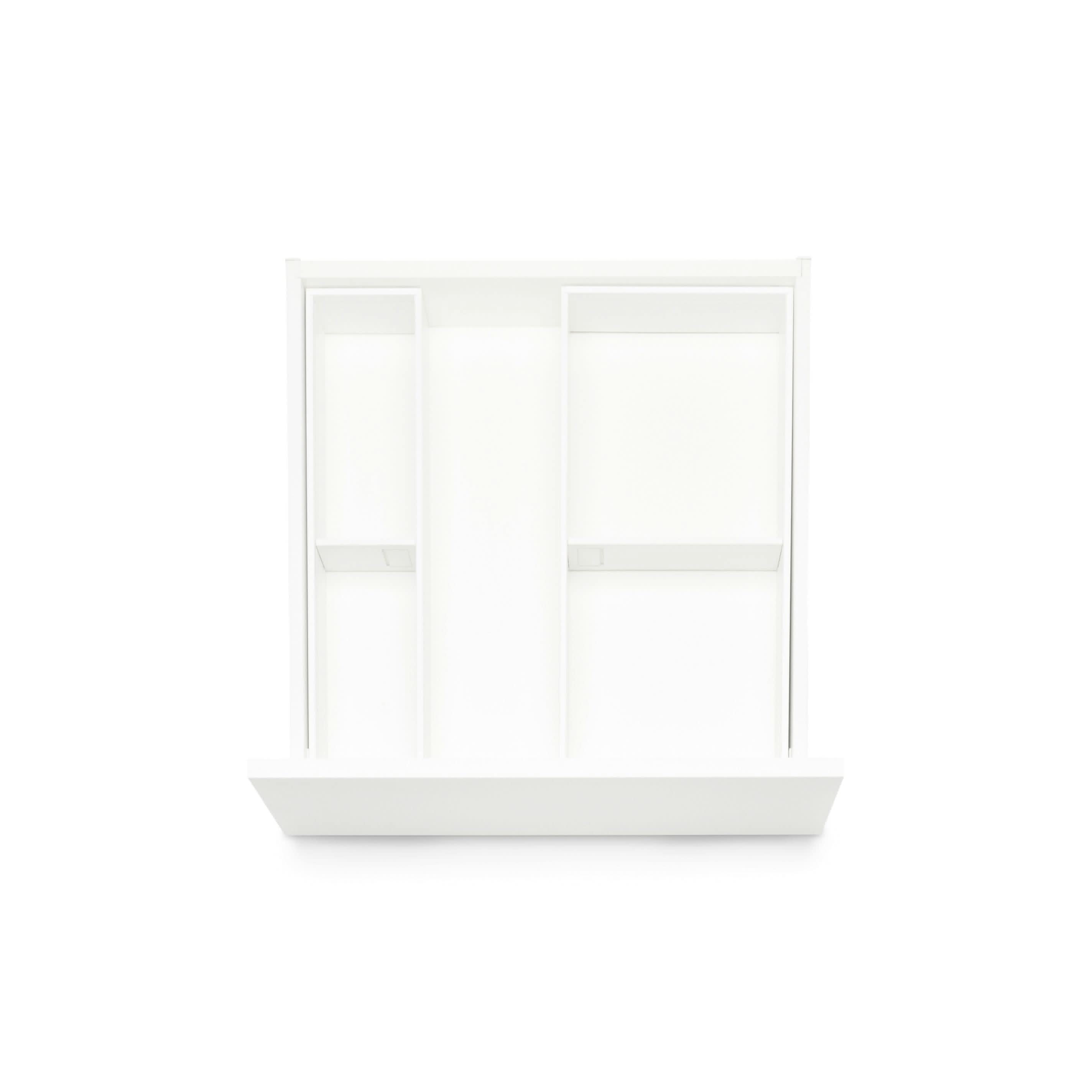 PLAINduo Stahl. Bundle für Besteck & Küchenutensilien (30 cm) Bundle Blum Seidenweiß 47.2