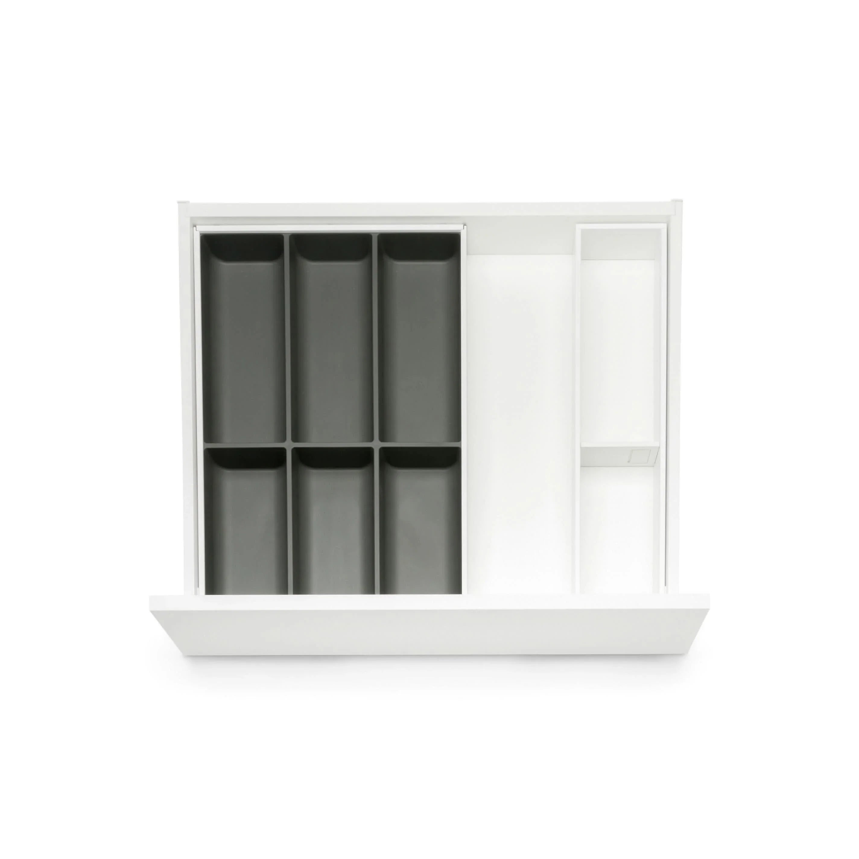 CLASSICduo Stahl Soft-Touch. Besteckkasten & Rahmen Bundle (40 cm) Bundle Blum Seidenweiß 47.2