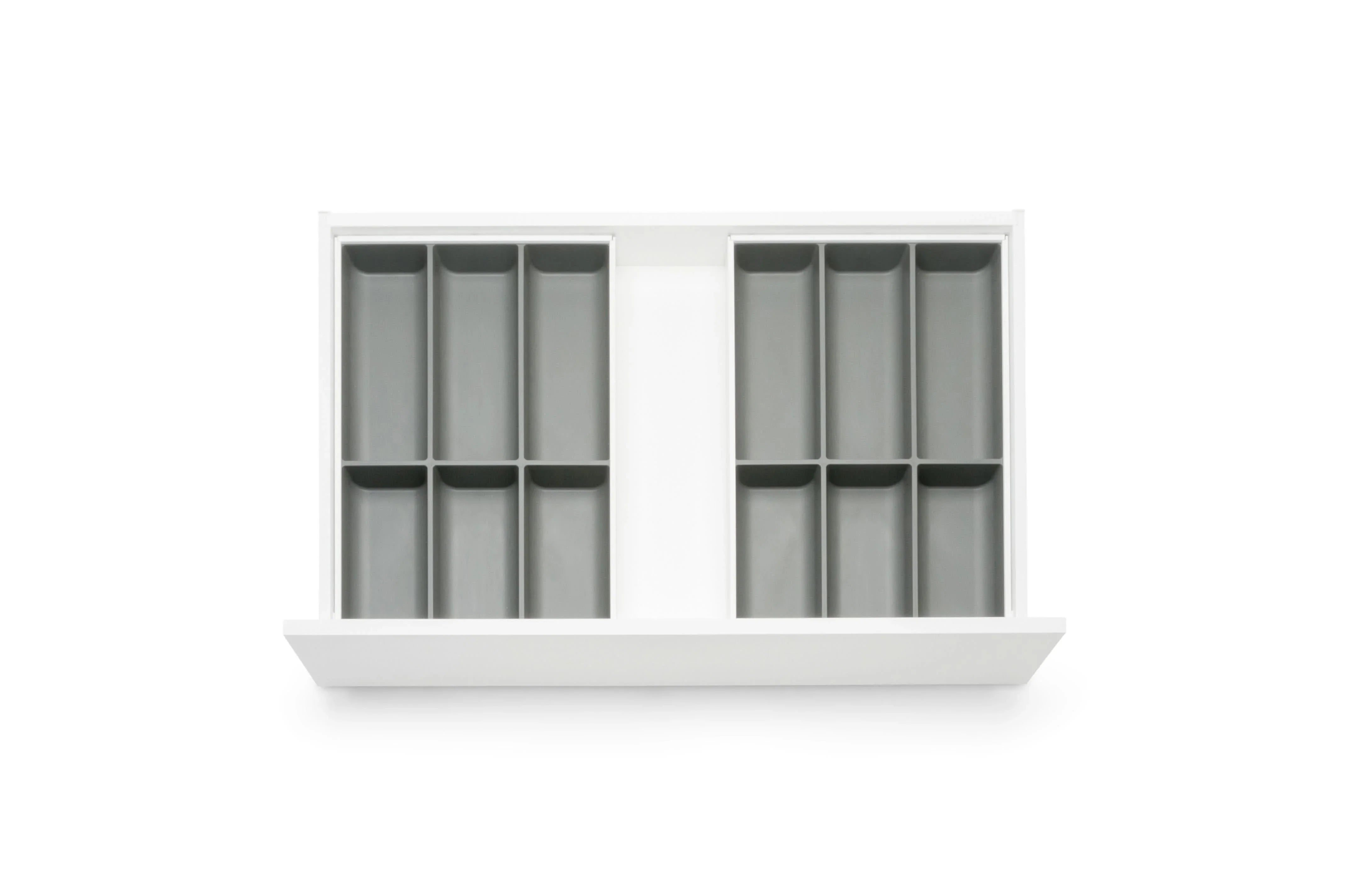 CUTLERYduo Stahl Soft-Touch. Besteckkasten Bundle (60 cm) Bundle Blum Seidenweiß 47.2