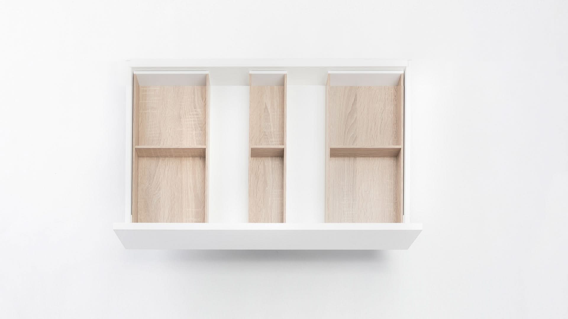 PLAINtrio Holz. Bundle für Besteck & Küchenutensilien (50 cm) Bundle Blum Bardolino Eiche 42.2