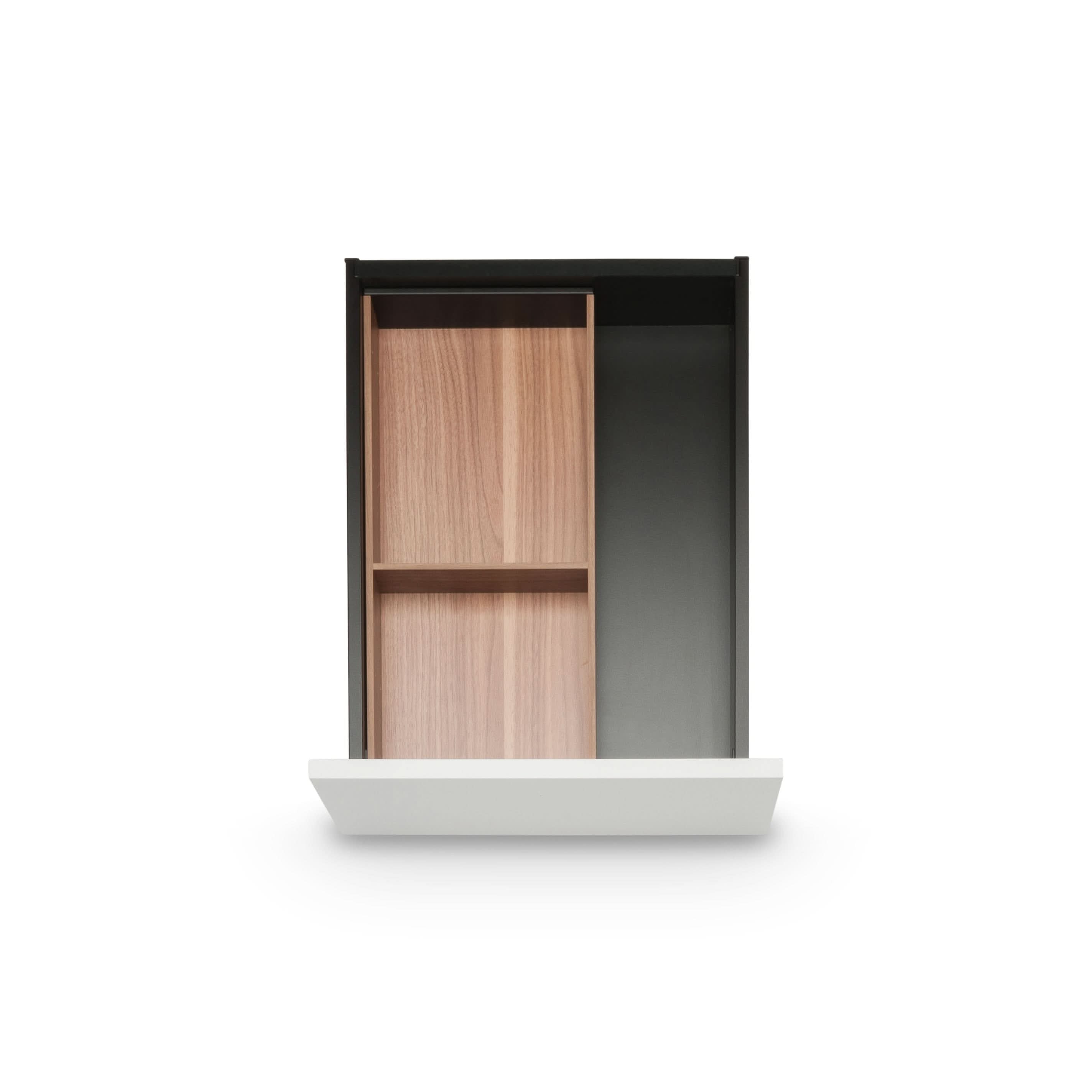 AMBIA-LINE Schubladeneinsatz Holz (20 cm) Rahmen Blum Tennessee Nuss 47.2