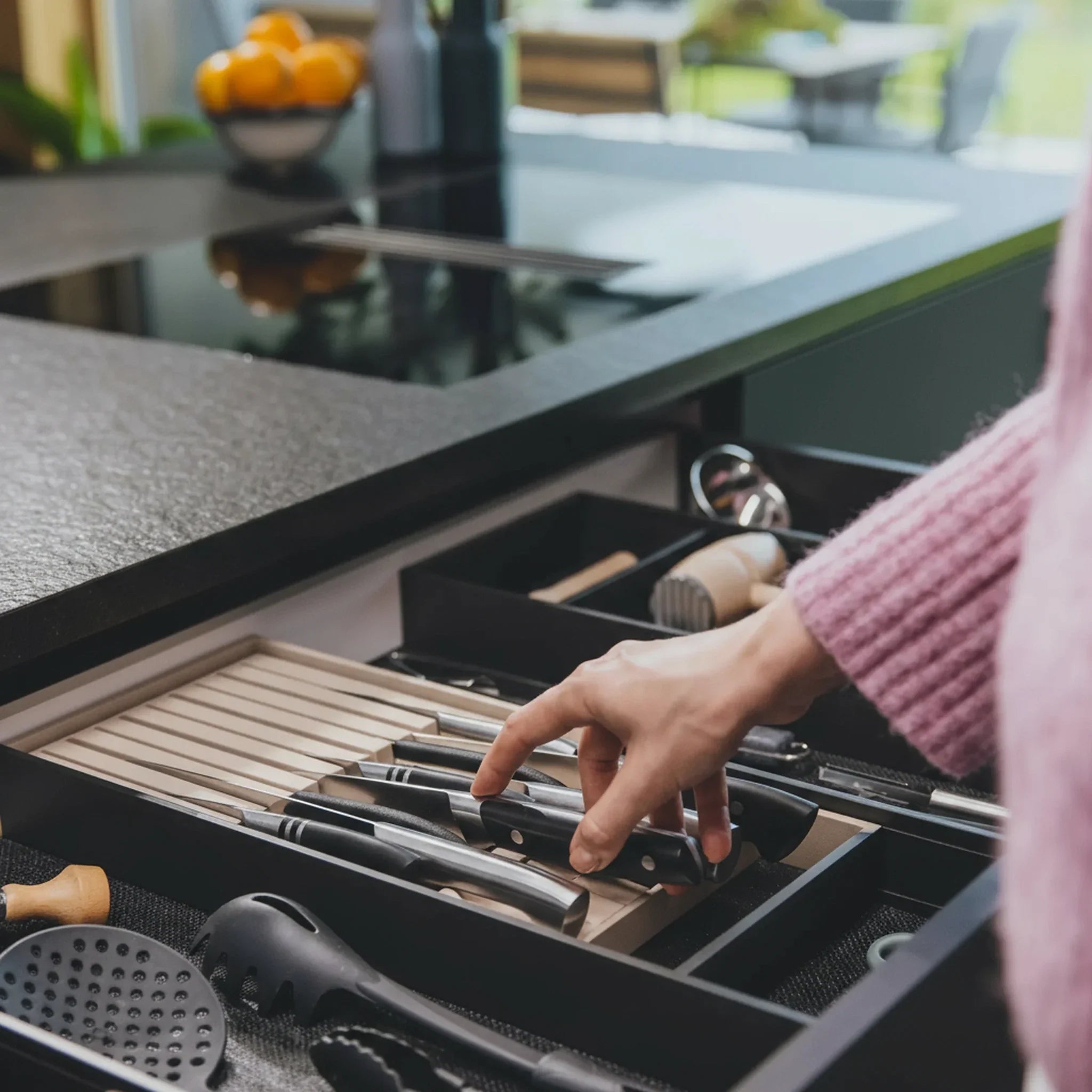 ECO AMBIA-LINE Messerblock aus pflanzenbasiertem Kunststoff Zubehör Blum