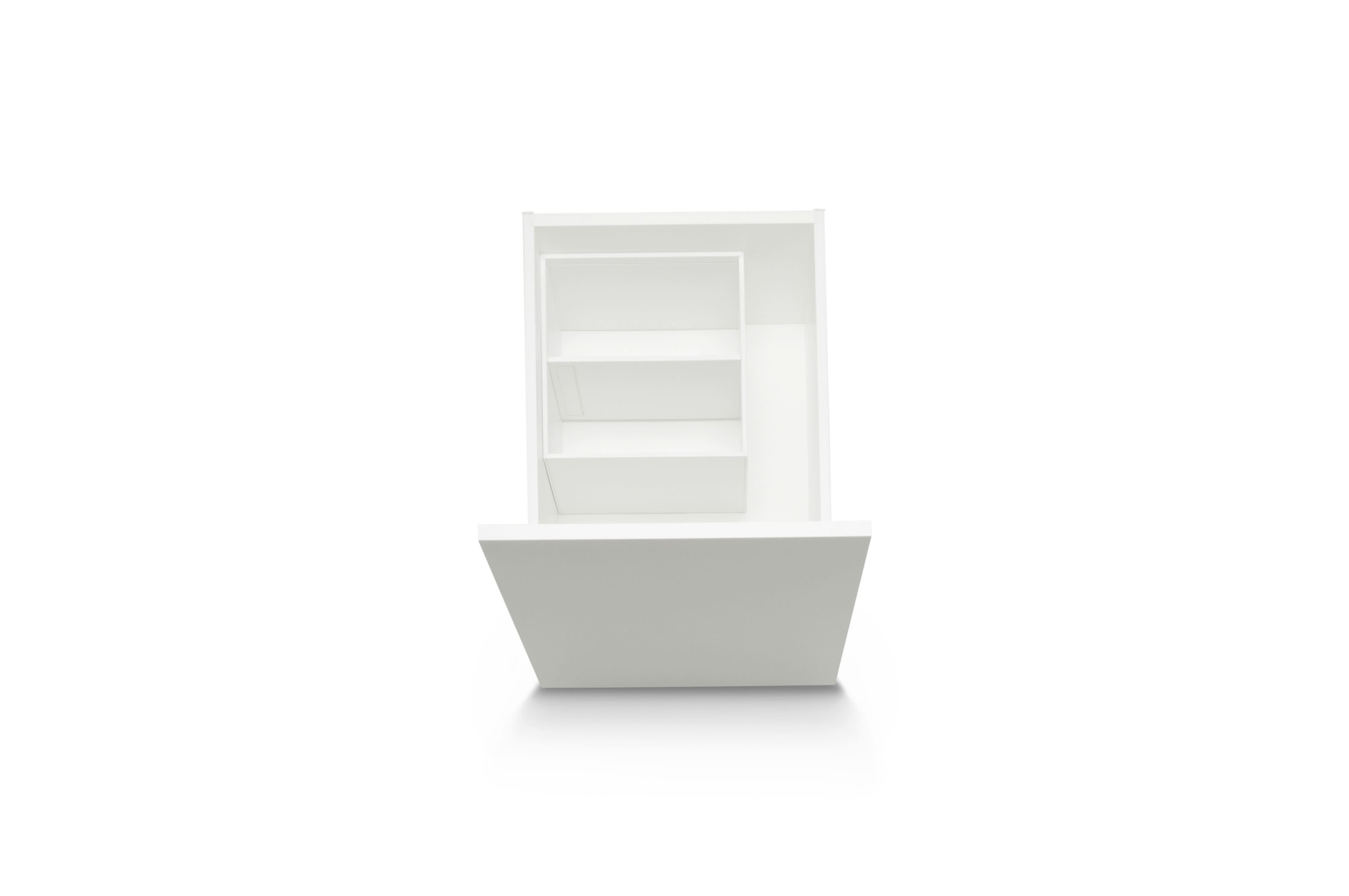 AMBIA-LINE Organiser Stahl (27 x 24,2 cm) Rahmen Blum Seidenweiß