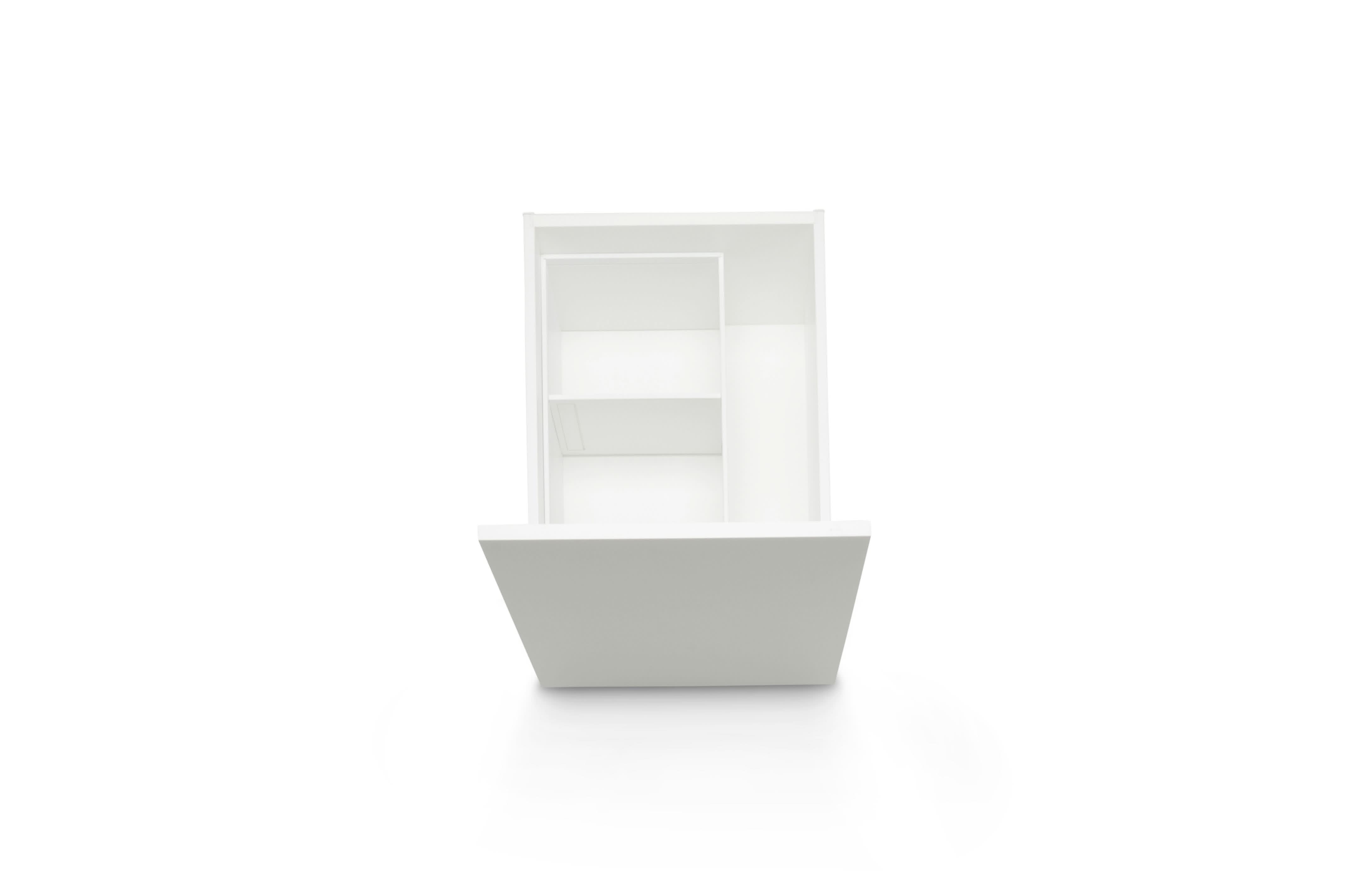 AMBIA-LINE Organiser Stahl (37,2 x 21,8 cm) Rahmen Blum Seidenweiß 37.2 21.8