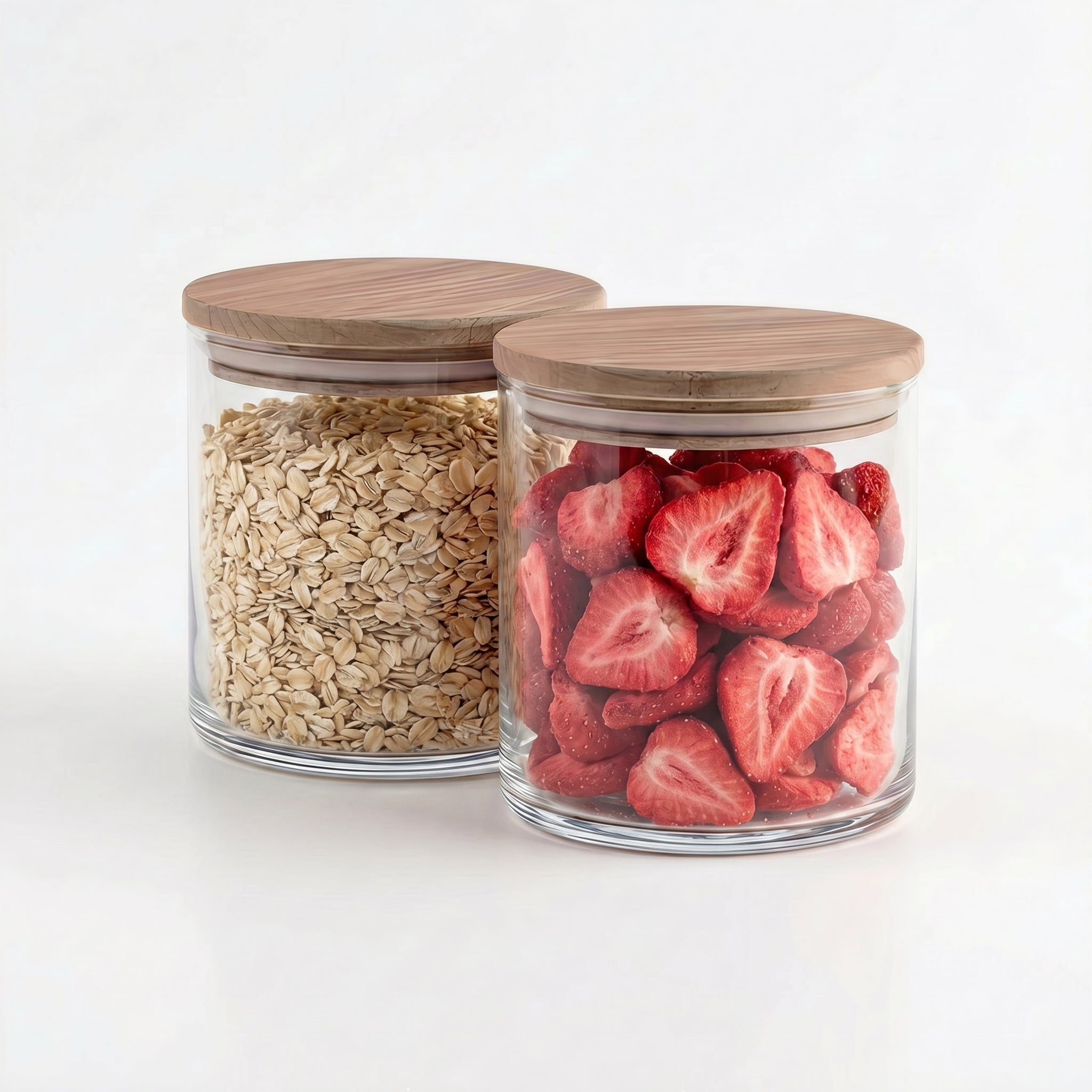 Vorratsglas-Set mit Holzdeckel | 530ml · 880ml · 1210ml simpleas 530 ml