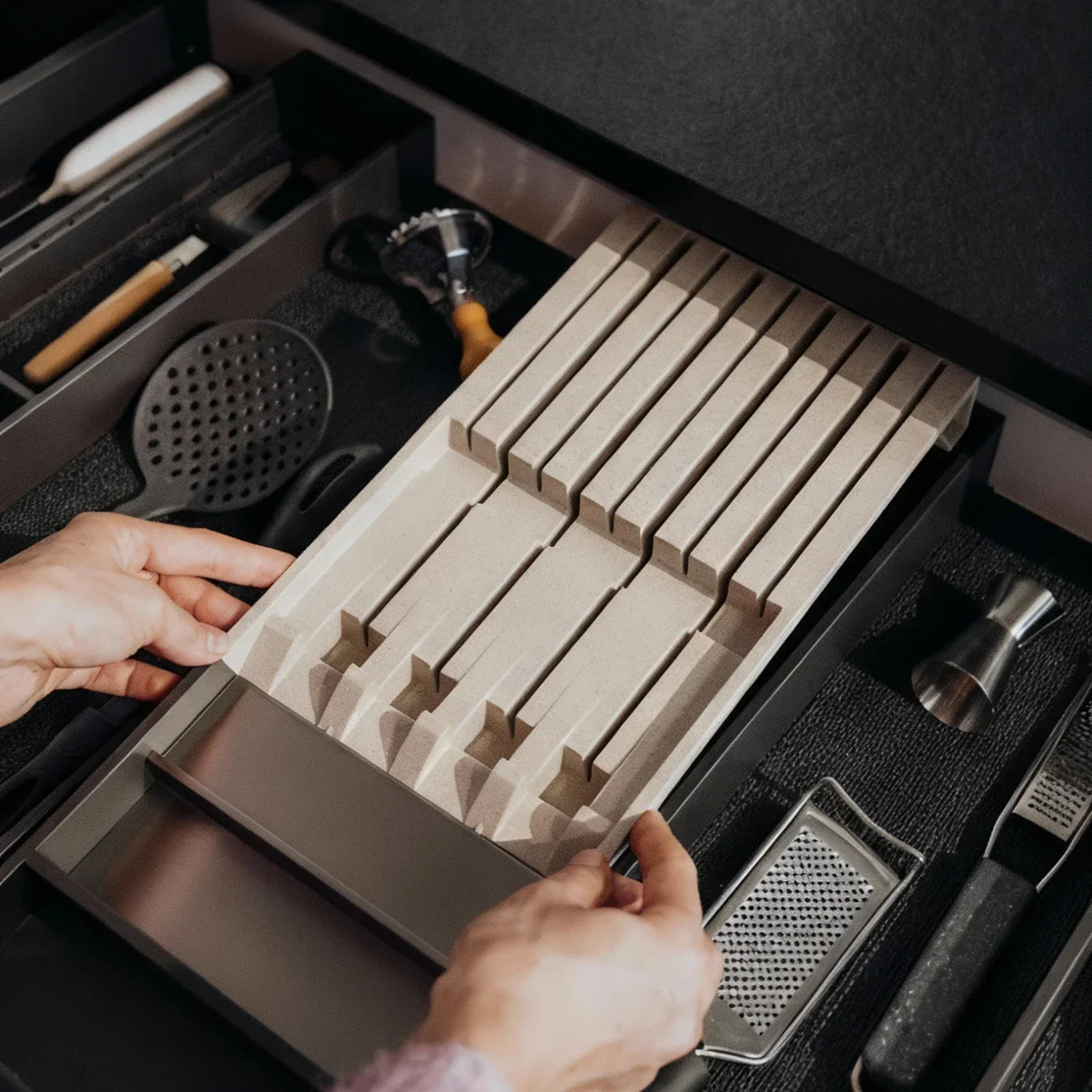 ECO AMBIA-LINE Messerblock aus pflanzenbasiertem Kunststoff Zubehör Blum