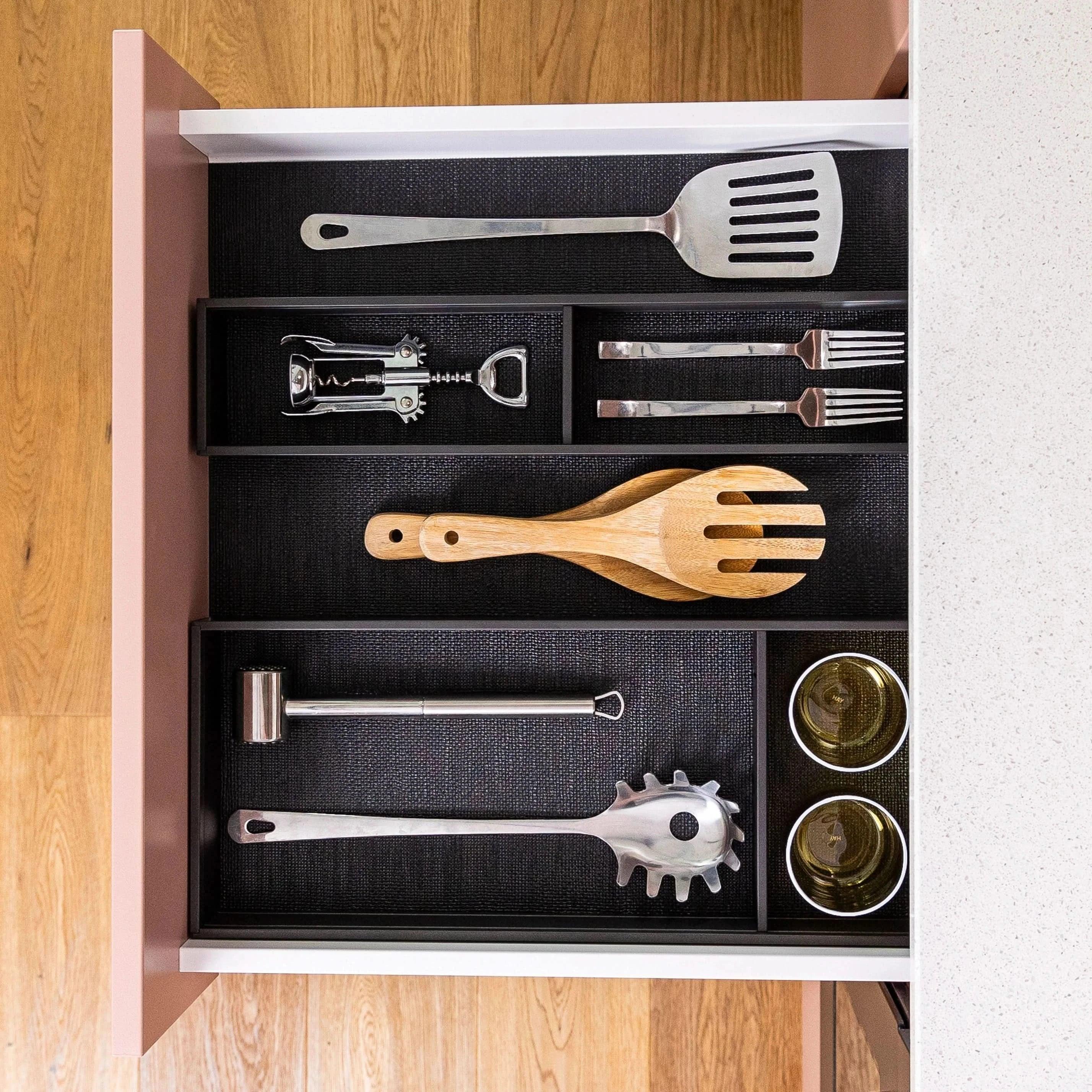 AMBIA-LINE Schubladeneinsatz Stahl (20 cm) Rahmen Blum