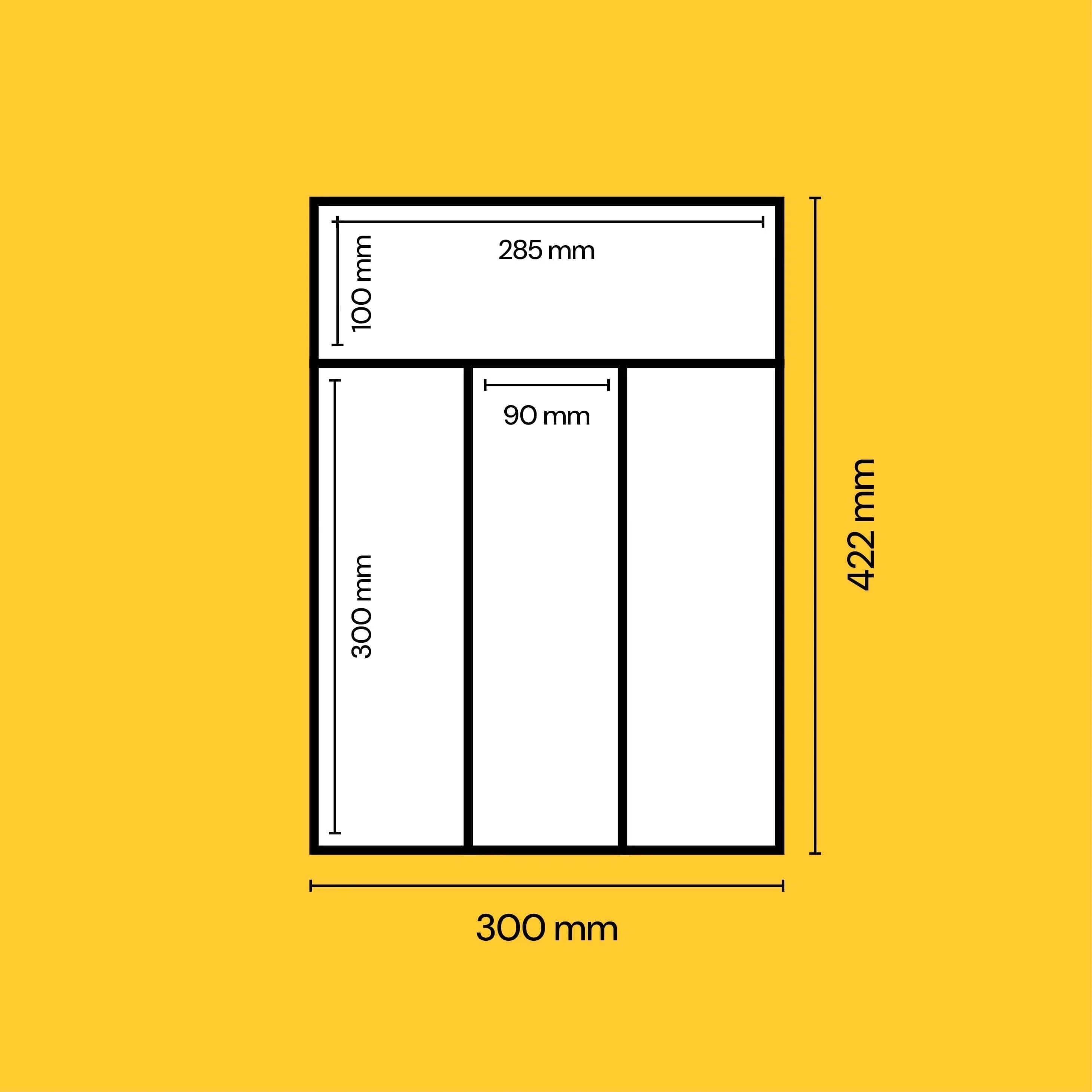 AMBIA-LINE Besteckkasten Stahl Soft-Touch (30 cm) Besteck Blum