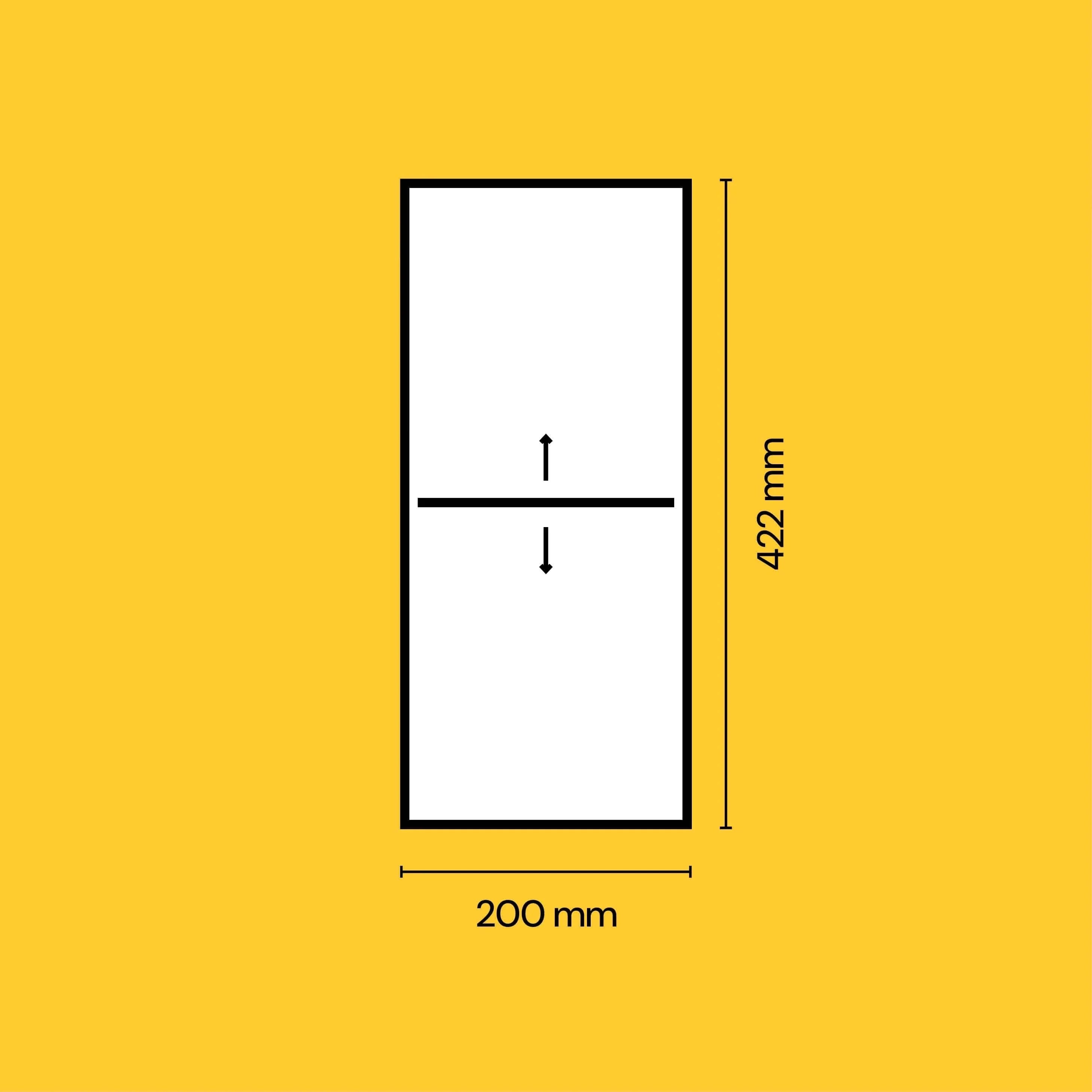 AMBIA-LINE Schubladeneinsatz Stahl (20 cm) Rahmen Blum