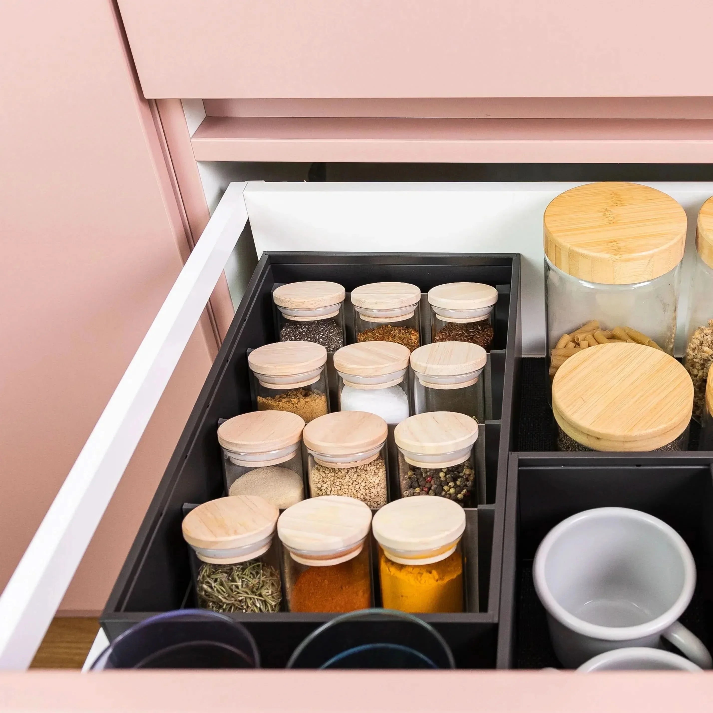 Gewürzhalter Komplettset inkl. 12 Gewürzgläser Zubehör simpleas.