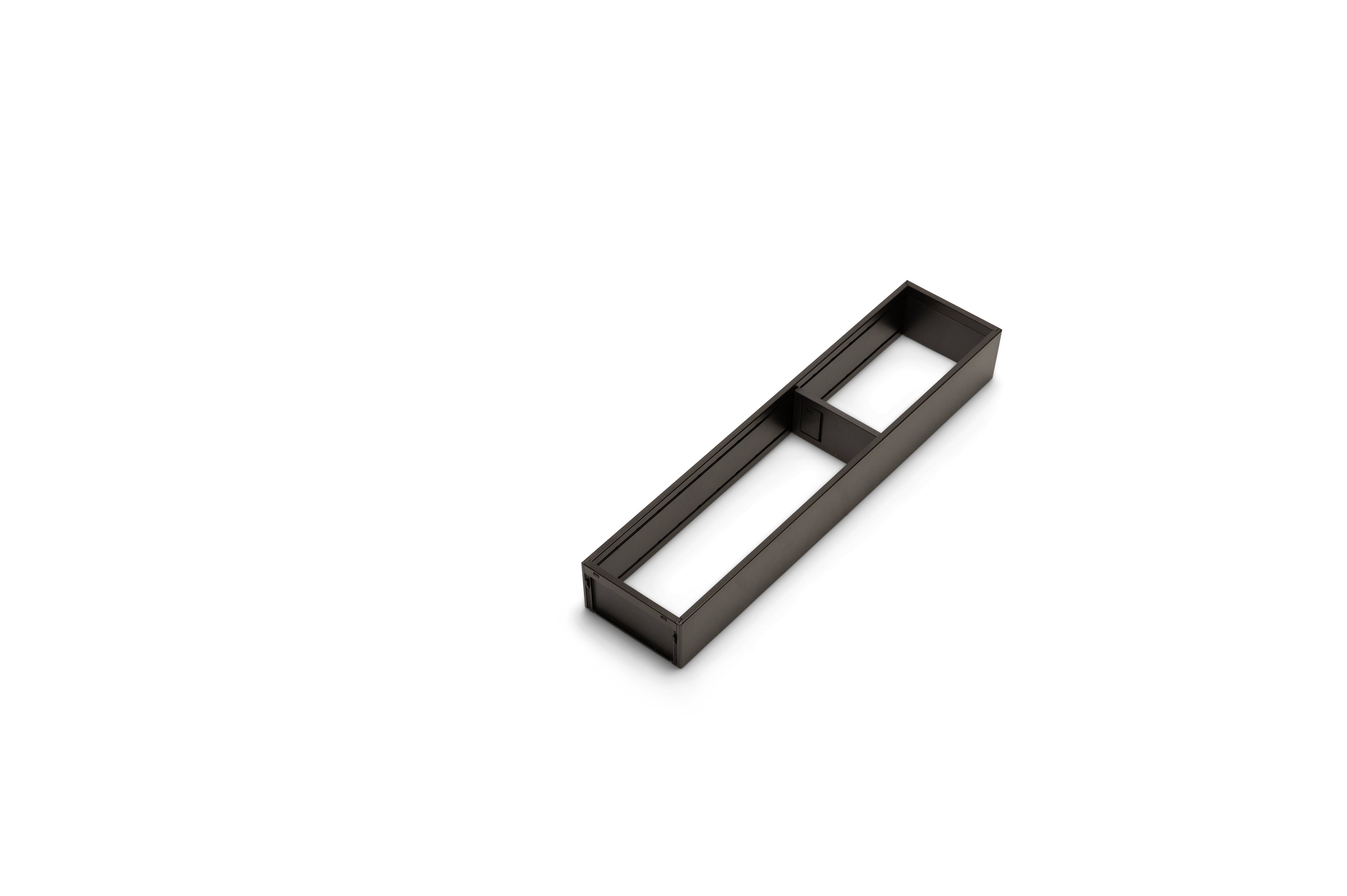 Schubladeneinsatz Stahl (100 mm) Rahmen Blum Carbonschwarz 422 100