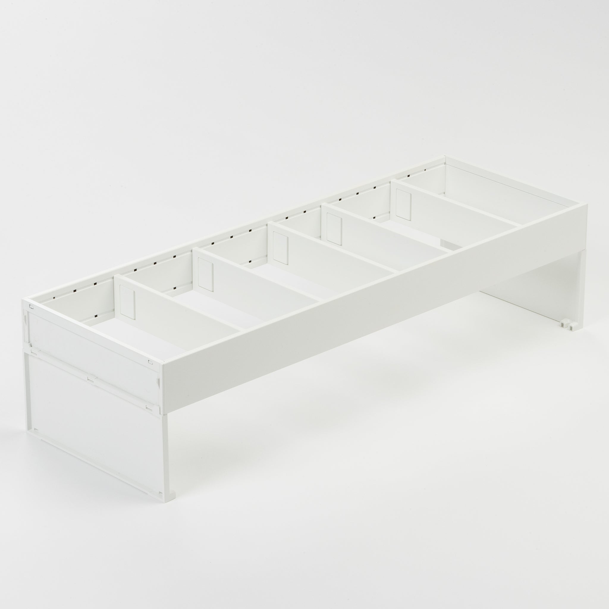 Flaschenhalter für die Schublade Rahmen Blum Seidenweiß 42.2