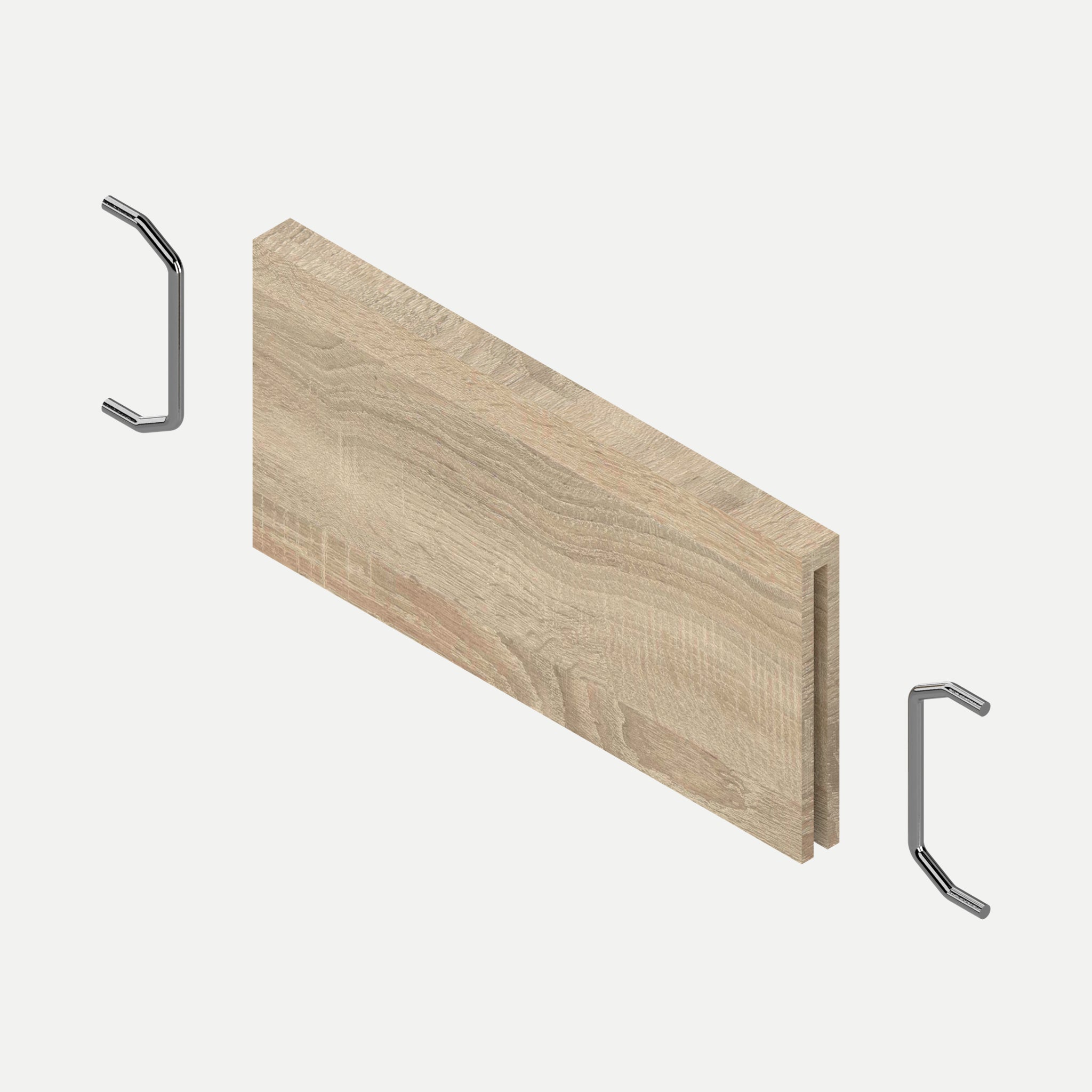 Querteiler für Schubladeneinsatz Holz Zubehör Blum Bardolino Eiche 10 cm