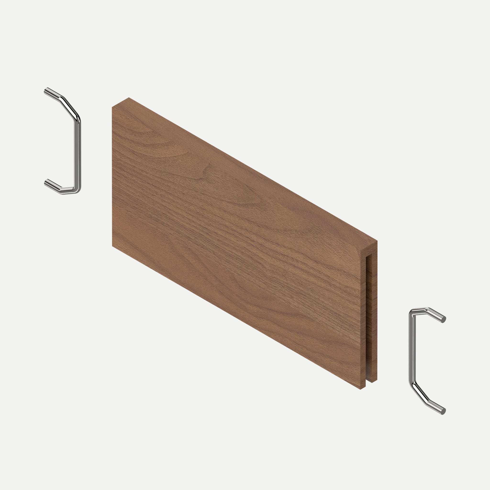 Querteiler für Schubladeneinsatz Holz Zubehör Blum Tennessee Nuss 10 cm